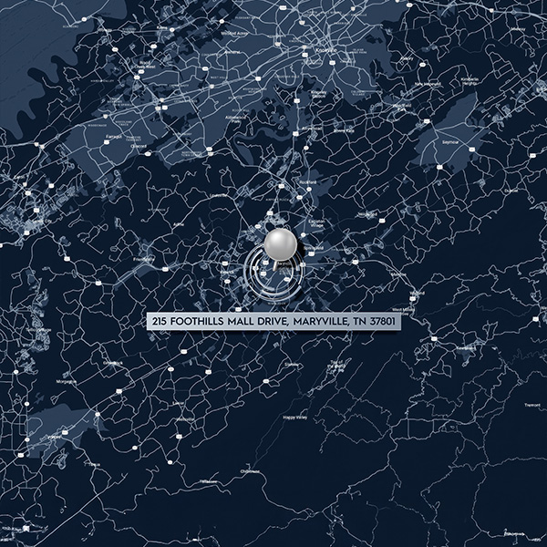 Map showing the Nelson office location